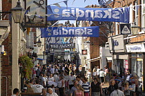 Cowes High Street during Skandia Cowes Week, UK, day 2, August 5, 2007.