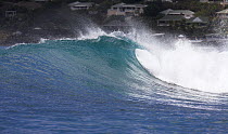 A peeling wave in Baie de Saint Jean, St. Barthélemy, Caribbean.