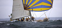 During a race downwind under spinnaker through the swell during the Onion Patch Series 2006 in Newport, Rhode Island, USA.