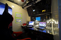 The navigation station onboard "Maximus" charts the course to Bermuda for the 2006 Newport to Bermuda Race.