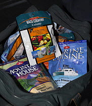 Freeze dried food for the ocean race on "Maximus" from Newport to Bermuda, 2006.