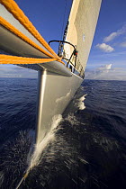 Photo from the bowsprit of "Maximus" during the 2006 Newport to Bermuda race. Property Released.