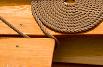 Flemished ropes at the Newport Wooden Boat Show, Rhode Island.