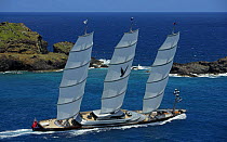 Megayacht ^Maltese Falcon^ during the St Barth's Bucket 2007, St Barthelemy, Caribbean. Property released.