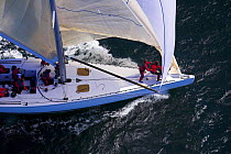 12m yacht, downwind under spinnaker in the 2006 12 Metre North American Championships, Newport, Rhode Island, USA.