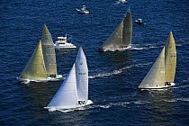 12m yachts racing in the 2006 12 Metre North American Championships, Newport, Rhode Island, USA.