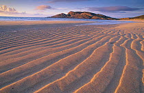 Sand patterns on the beach Coll Inner Hebrides Scotland U