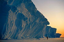 Ice cliffs of the Brunt Ice Shelf Weddell Sea Antarctica