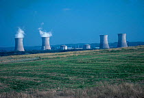 Cooling towers at Three mile island nuclear power station Pennsylvania USA site of