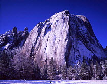 Yosemite NP California USA Middle Cathedral Rock Higher and Lower Cathedral Spires