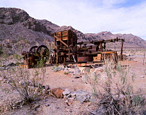 1930s Talc mine, Warm Springs Canyon, Death Valley National Park California, USA