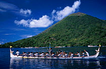 Kora-Kora annual race of traditional war canoes Banda Moluccas Indonesia