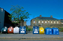 Community recycling collection units. London UK