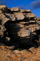 Leucate cliffs Rousillon Languedoc France