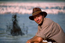 Steve Leonard on location in Lake Bogoria Kenya Africa