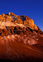 Cornettes de Bise in evening light Haute Savoie Alps Franc
